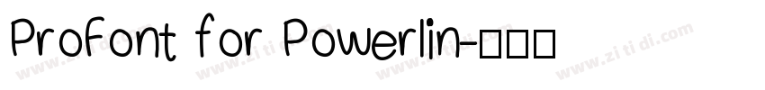 ProFont for Powerlin字体转换